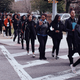 Students at Hampton University march to protest sexual assault and campus conditions.